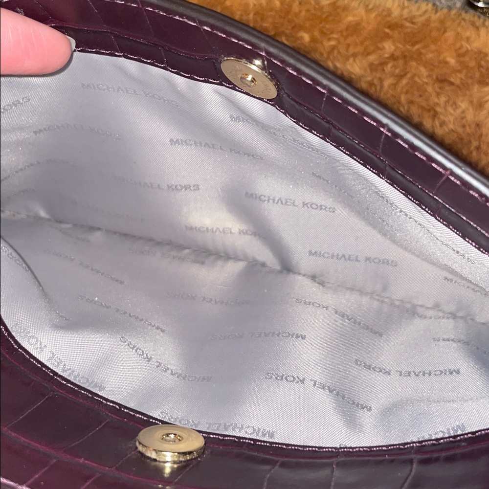 Michael Kors Croc Embossed Leather Crossbody - Picture 9 of 14